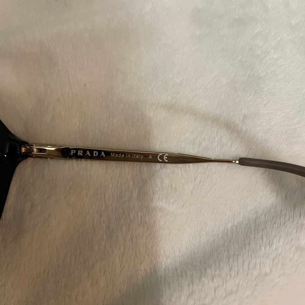 Beautiful Prada Black and Gold Sunglasses - Picture 9 of 14